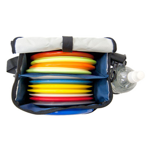 Sac de transport durable en plastique recyclé pour disc golf, étanche, avec porte-bouteille - Product Image 3