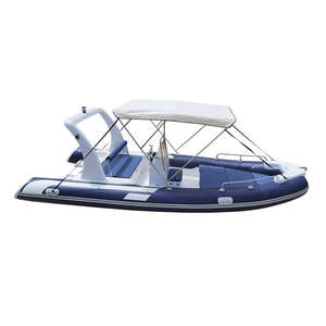 Stoff-PVC-Schweißnaht-Luxus-Klassiker 6 <span class=keywords><strong>m</strong></span> Glasfaser-Schlauchboot mit 115 PS Außenbordmotor - Product Image 5