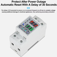Regulador Automático Monofásico de 40A/63A 220V CA, Estabilizador de Reinicio Automático SVC con Pantalla Digital y Protección Contra Sobretensión de 15kVA