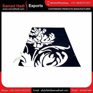 Venta caliente alfombras de lana hechas a mano de alto lujo fabricante local directo hecho a mano bordado algodón copetudo a mano venta - Product Image 1