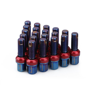น็อตล้อเก็ตอิทอล สตีล 120 มม. สีแดงอะโนไดซ์ สำหรับอัพเกรดล้อ - Product Image 2