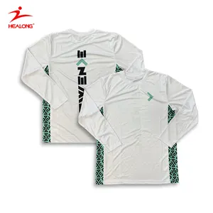 T-shirt di riscaldamento a sublimazione completa traspirante per abbigliamento sportivo della serie personalizzata all'ingrosso