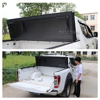 Couverture de benne de camion pliable en aluminium 4x4, rigide, à trois plis, pour Hilux Tacoma Silverado F150 Ranger