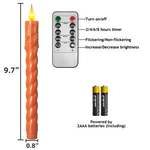 सर्पिल फ्लैमेलेस मोमबत्तियों की बैटरी संचालित कैंडलस्टिक्स घर की शादी की सजावट के लिए मोमबत्ती प्रकाश - Product Image 4