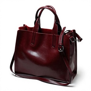 Sac à main pour femme de couleur marron polonais, sacs à main de luxe à la mode, style occidental, fabriqué en Inde, sacs en cuir véritable, prix abordable - Product Image 1