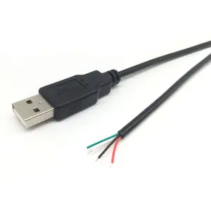 Bán Thành USB loại một 2.0 Nam để Pigtail mở kết thúc dây với đóng hộp Trần 2 4 5 lõi dẫn cáp