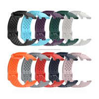 Bracelet de montre en caoutchouc de silicone renforcé à cosse réglable Bracelet de montre intelligent respirant pour Mi 7 Pro Orange Blanc