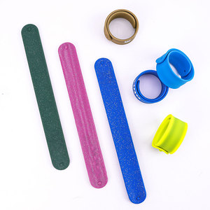 Gelang Silikon Karet Custom Logo Grosir, Gelang Snap Lebar, Gelang Silikon Kosong Daur Ulang - Product Image 4