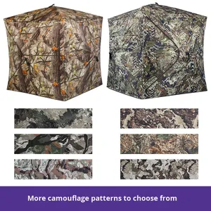 Capanno da Caccia Piramidale Mimetico Trasparente in Tessuto Oxford per Caccia al Cervo, al Tacchino e Birdwatching - Product Image 4