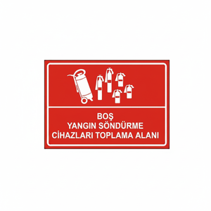 Señal de Área de Recolección de Extintores Vacíos, Accesorio para Equipo de Extinción de Incendios - Product Image 2