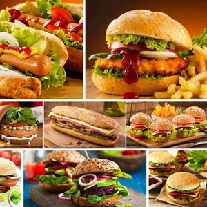 Machine à griller les pains à hamburger électrique en vente chaude, machine à cuire les hamburgers, machine à faire des hamburgers, 800W, fabricant de hamburgers commercial - Product Image 6