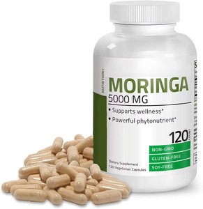 OEM özel etiket doğal organik Moringa tozu 60 kapsül, Unoxidized, laktasyon ve anne sütü kaynağı destekler, Vegan - Product Image 2