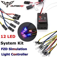 Contrôleur de lumière de simulation DUMBORC FZD, kit système 12 LED pour camions RC 1/10 1/8, voitures de drift, TRX4, SCX10, TAMIYA, CC01, 4WD, pièces Axial