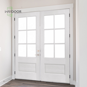Porte d'Ingresso Doppie in Legno Massello Personalizzate con Rivestimento in Seta, Porte Francesi in Quercia, Mogano, Noce, Olmo, <span class=keywords><strong>Ontano</strong></span> - Product Image 6
