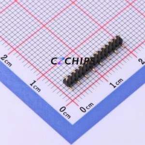 X1311WVS-15J-C18D42R1 Pin Header SMD,P=1.27mm Connector ( Pin Structure: 1x15P )( Pitch: 1.27mm )( Row Spacing: 1.27mm ) - Product Image 1