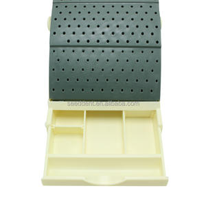 Çekmece tipi 142 delik çapak kutusu kılıf plastik kiti otoklav/sıcak satış ucuz diş burs tutucu 142 delik - Product Image 5