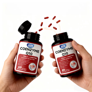 OEM/ODM Capsules de <span class=keywords><strong>coenzyme</strong></span> <span class=keywords><strong>Q10</strong></span> de haute qualité en gélules molles Santé cardiaque et complément alimentaire pour adultes Améliore l'immunité Non destiné aux femmes enceintes - Product Image 4