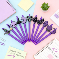 Nouveauté : Stylos à bille crémeux à thème magique Wiccan marron, mignons et respectueux de la peau, en gros