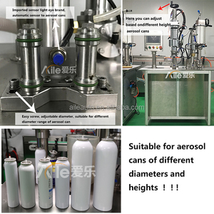 Machine de remplissage semi-automatique <span class=keywords><strong>pneumatique</strong></span> BOV (Bag on Valve) pour <span class=keywords><strong>a</strong></span>érosols de crème et mousse de 200 ml - Product Image 4