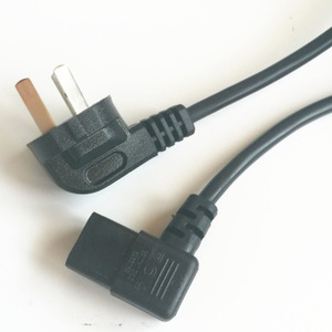 Cable de Alimentación con Enchufe de 90 Grados, 3 Pines, Estándar Estadounidense, 3 Núcleos, 0.75 mm², Cable en Ángulo - Product Image 1