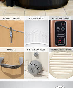 Jacuzzi Inflable Portátil para Exteriores con 130 Chorros Relajantes para 2-6 Personas con Masaje, Suministro de Fábrica - Product Image 6