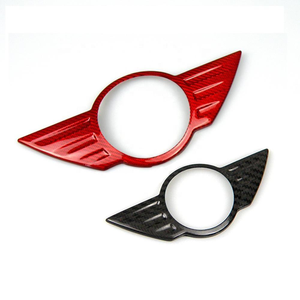 Autocollant de logo Mini Cooper en fibre de carbone véritable Carmon, couvre-emblème pour Mini Cooper F54 F55 F56 F57 R55 R56 R57 R58 R59 - Product Image 1