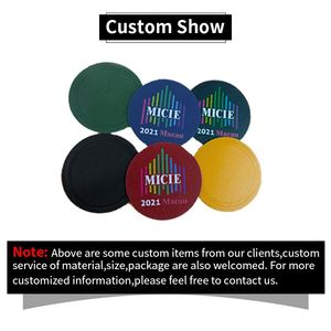 Posavasos de Cuero en Blanco para Sublimación, Fabricados en China, Posavasos Redondos de Cuero de Lujo para Venta al Por Mayor - Product Image 3