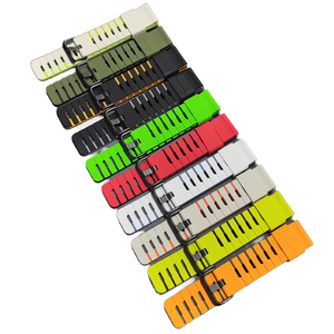 Correa de Reloj Deportiva Universal de 22 mm, Directo de Fábrica, Silicona Bicolor, Resistente al Agua, Correa Suave de Repuesto para <span class=keywords><strong>Garmin</strong></span> y Relojes Inteligentes - Product Image 1
