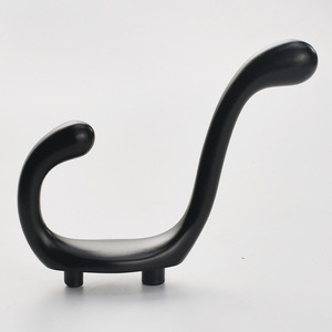 Zinc Alloy Double Wall <b>Hooks</b> For <b>Bathroom</b> Coat Hat Storage Black White Yellow Red Blue Green Plastic Mounting - Product Image 4