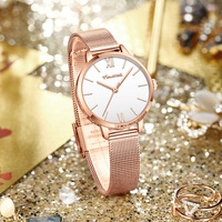 Reloj de Malla de Acero Inoxidable Simple y Elegante SPARKTIME, Reloj de Cuarzo de Alta Calidad para Mujer, Esfera de 30 mm, Caja de Aleación Resistente al Agua