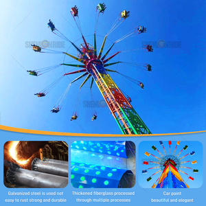 Torre voladora de fibra de vidrio para exteriores, juegos de carnaval a la venta para centros comerciales - Product Image 2