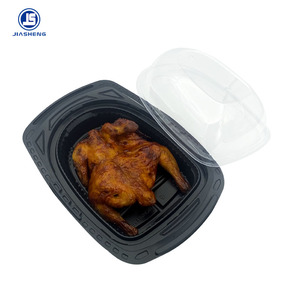Contenedor para Pollo Asado con Tapa, Fabricación China, Envase Negro para Pollo Asado - Product Image 3