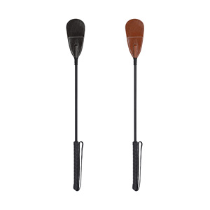 Látigo de Cuero Genuino Negro Marrón, Accesorio de Castigo SM, Juguete para Adultos con Mango Largo - Product Image 5