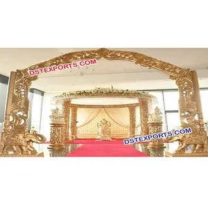 Harusi Mandap Wedding Fiber Carved Stylish Mandap Different Design Wedding Mandaps Manufacturer