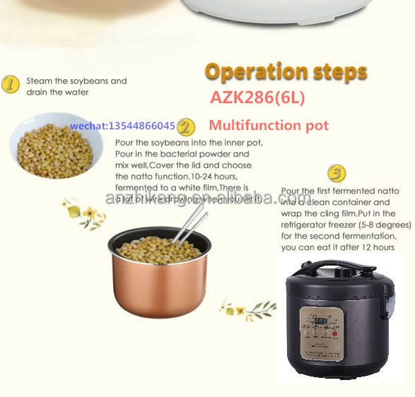 AZK286 ANZHIK, лидер продаж, Йогуртница 6 л с умным контролем времени, автоматическая машина для риса, сладкого вина