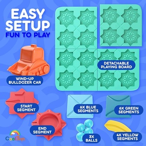 Labyrinthe routier pour l'éducation précoce des enfants, entraînement à la pensée logique, jeu de société interactif avec retour de route, chariot élévateur, puzzle - Product Image 5