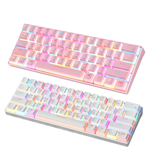 For New <b>USB</b> Mechanical Gaming <b>Keyboard</b> Wired 61% With 18 Style Colorful RGB Backlit Custom Swappable Keycaps KA616 <b>Keyboard</b> RGB - Product Image 1