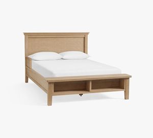 Lit plateforme moderne vintage en bois massif, taille King Size, simple et élégant, pour chambre principale, mobilier d'hôtel, villa, maison - Product Image 4