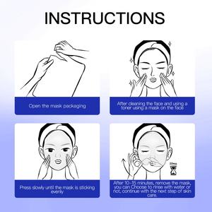 Masque pour les yeux Sakura, perle, mangoustan, nourrissant, éclaircissant, raffermissant, pamplemousse, algues marines, masque en feuille pour affiner les pores, blanchissant, essence - Product Image 5