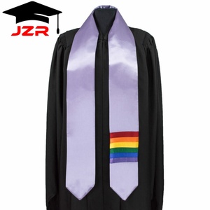 Banda de Graduación Personalizada con Logotipo Bordado de 60/72 Pulgadas en Satén para Graduados Universitarios Internacionales - Product Image 3