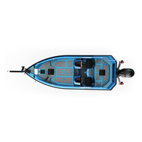 Bateau de pêche en aluminium léger et durable de qualité supérieure avec moteur de 150 CV pour une utilisation en eau salée et en eau douce, vitesse de 75 à 90 km/h