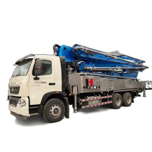 JIUHE Factory High Efficiency Good Brand Boom Pump with 1 Year <b>Engine</b> Warranty 38m Concrete Pump Truck Concrete Delivery Machine - Product Image 5