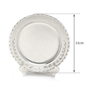 Piatti personalizzati in lega di zinco ottone <span class=keywords><strong>Texture</strong></span> in metallo goffrato con targa premio in alluminio Souvenir piatti rotondi per piatto Souvenir regalo - Product Image 2