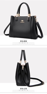 Sacs à main de luxe grande capacité en cuir PU pour femmes, sacs à bandoulière personnalisés, sacs fourre-tout, sacs à main pour dames – Vente en gros usine - Product Image 3
