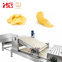 Conception de ligne de production de chips de pommes de terre personnalisées - Usine automatique de production de chips de pommes de terre de type Pringle à haute capacité