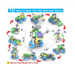 Bloques STEM eléctrico <span class=keywords><strong>10</strong></span> en 1 para niños de 5 <span class=keywords><strong>años</strong></span> o más, regalos de cumpleaños, juguetes educativos de construcción para niños, juguete de construcción - Product Image 5