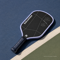Raquette de pickleball d'entraînement ProStike T700 en fibre de carbone, noyau en nid d'abeille PP de 16 mm, 2 options de forme, logo personnalisé, marque privée OEM/ODM