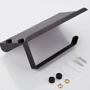 Porte-papier toilette et téléphone carré de style simple sans perçage en acier inoxydable 304 pour usage de bureau - Product Image 2