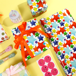 Wholesale 80g Birthday Refreshing Art <b>Paper</b> <b>Tissue</b> 43*300cm Gift Luxury Custom Packaging <b>Wrapping</b> <b>Paper</b> Roll - Product Image 5