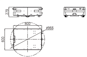 Robot de Manipulación de Materiales No Tripulado con Navegación SLAM Láser de Alta Precisión, Evitación Automática de Obstáculos, Capacidad de Carga de 300 kg, AFT03 Personalizable - Product Image 6